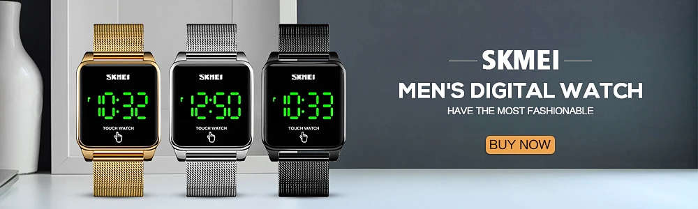 SKMEI 1068 Man Watch Fashion Big Numbers Show Sport Style 50M Waterproof Alarm Clock Digital Men Wrist Watch Relogio Masculino