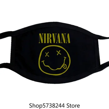 

Nirvana'Smile Face' Mask-Amplified Clothing-New & Official! Washable Reusable Mask with