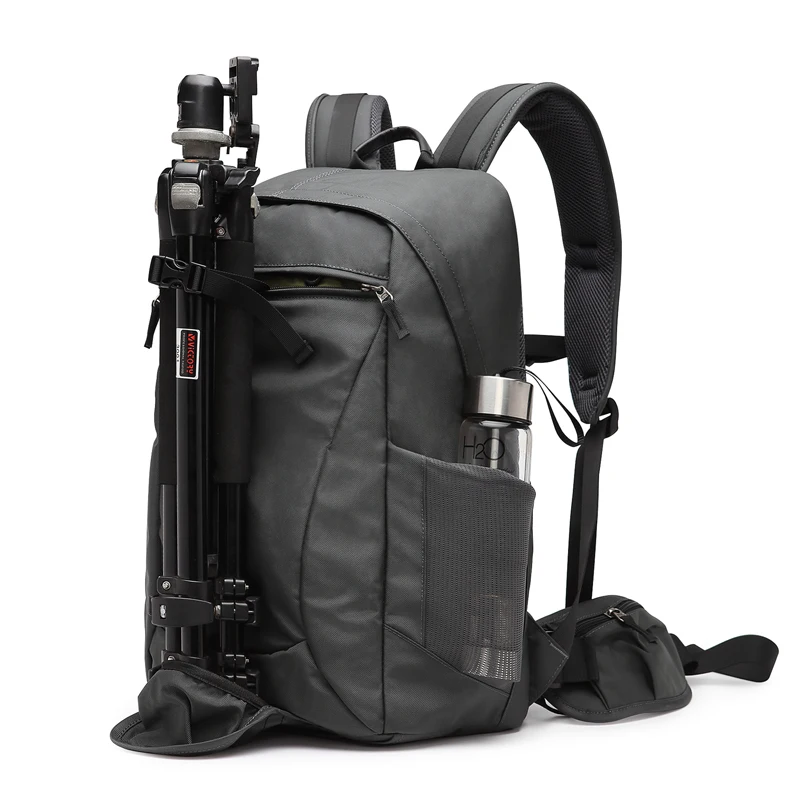 Waterproof Camera Backpack Multi-function Multi-pouch Digital SLR Padded Photography Bag with Rain Cover for Nikon Canon Sony