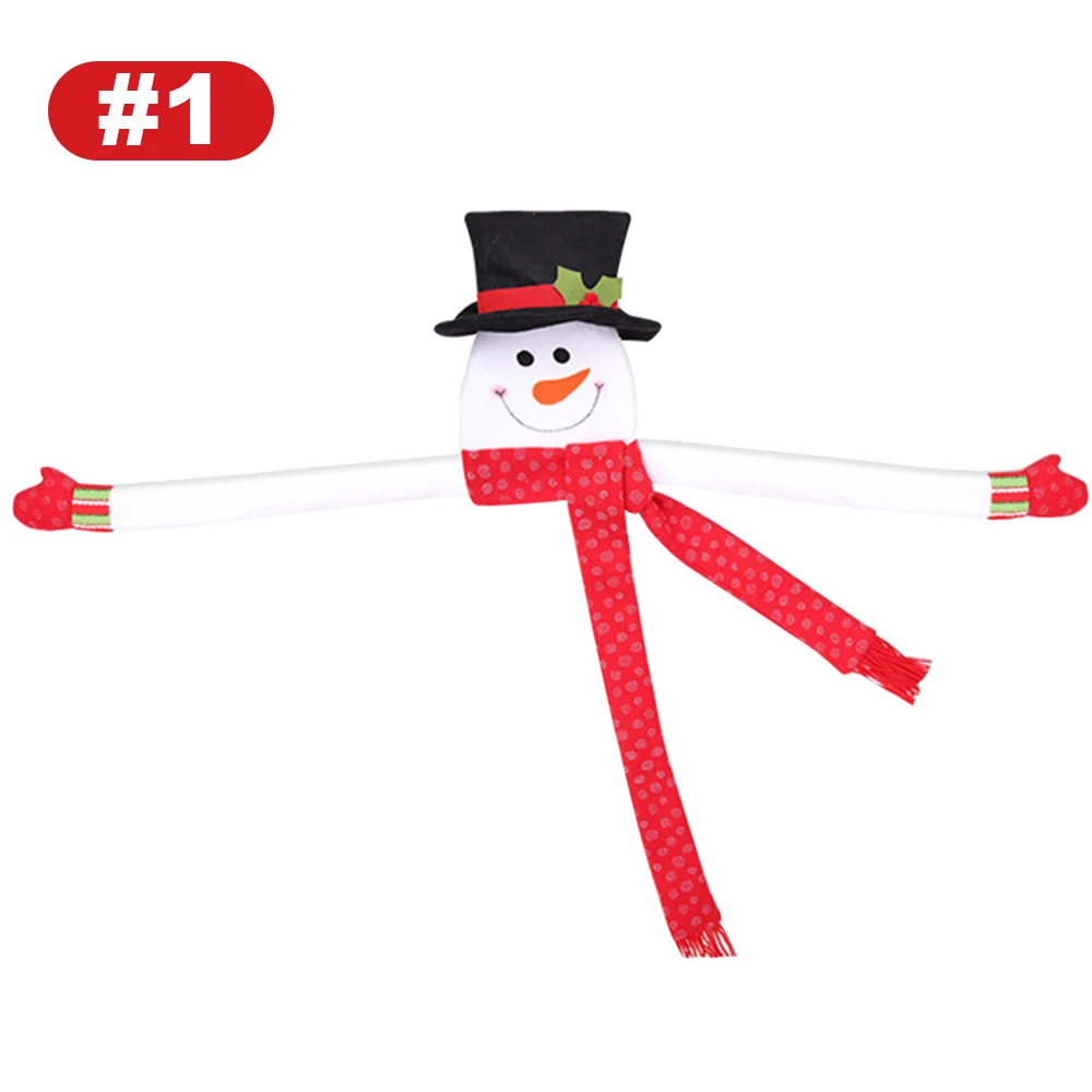Lovely Christmas Tree Decoration Non-Woven Xmas DIY Gift Clothes Christmas Tree Toppers Party Ornament Snowman Tree Topper