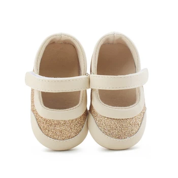 

Autumn Baby Girl Soft Soled First Walkers Anti-Slip Casual Walking Shoes Baby Shoes Patchwork Design Sneakers 0-18M