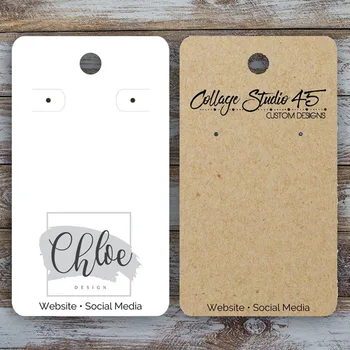 

Custom Earring Cards Necklace Cards Personalized Earring Card Display Card Jewelry Display earring display