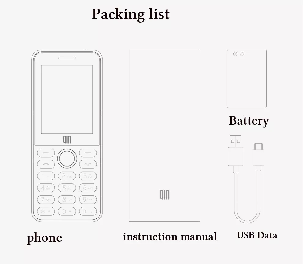Xiaomi QIN QF9 4G Network Wifi 1820mAH BT 4.2 Infrared Remote Control Dual SIM Card Feature Phone (12)