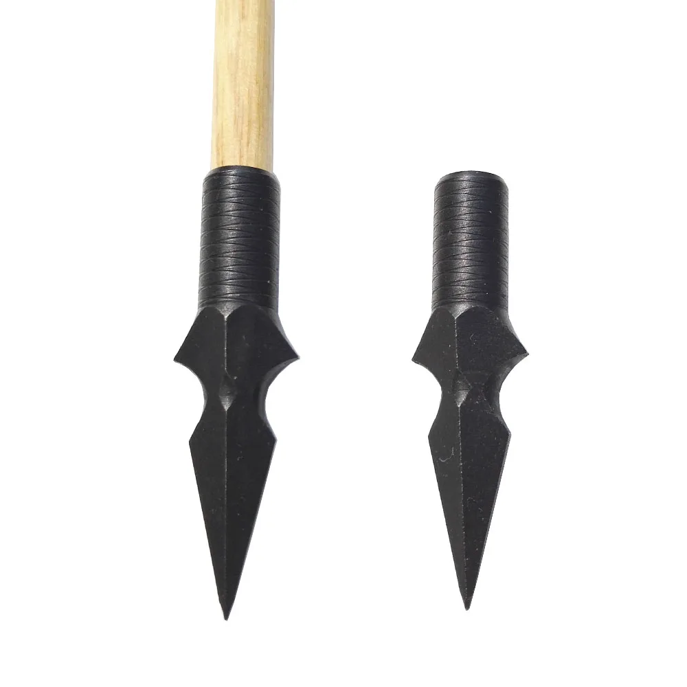 10 шт. стрелы для стрельбы из лука охотничьи широкие головки клеевые деревянной