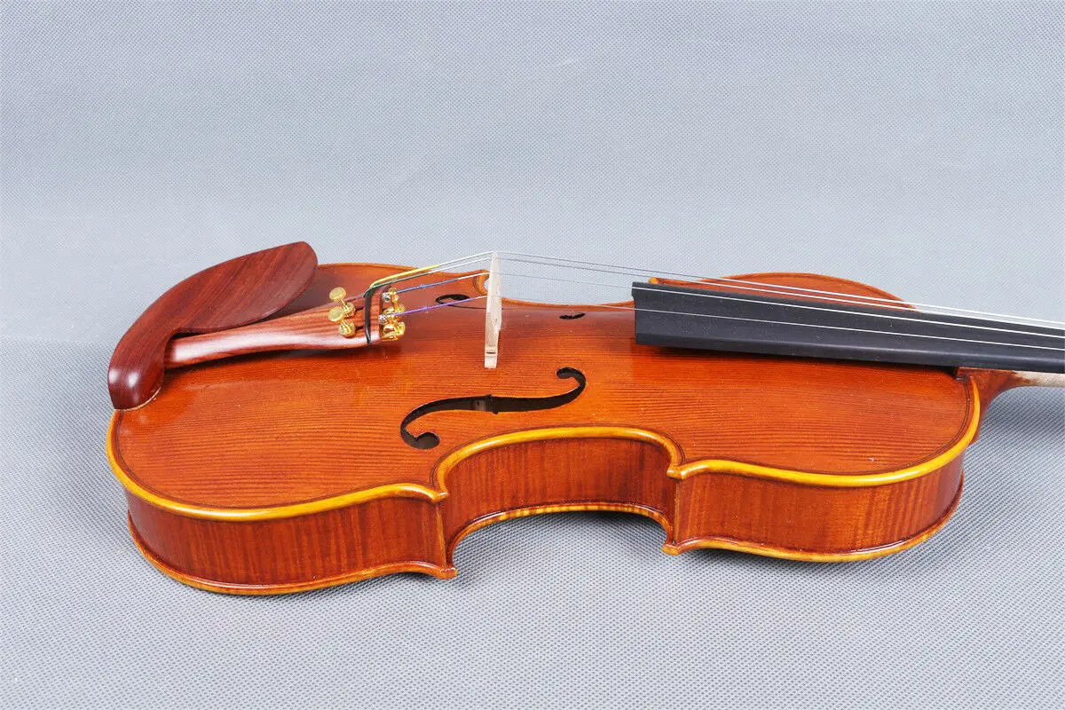 Мастер скрипки 4/4 Одна деталь тигровый клен скрипка ручной работы чехол с бантом