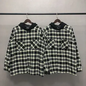 

Represent Drop Black White Plaid Jacket Men Winter Coat Winter Fashion Clothing Trends High Street Streetwear Casual Clothes