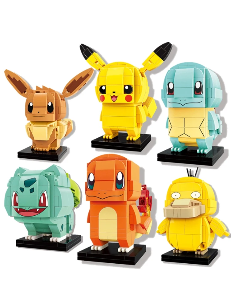 16Pcs Pokemon Go Set POKEMON Mini Figures PIKACHU Building Blocks Kids Toys 