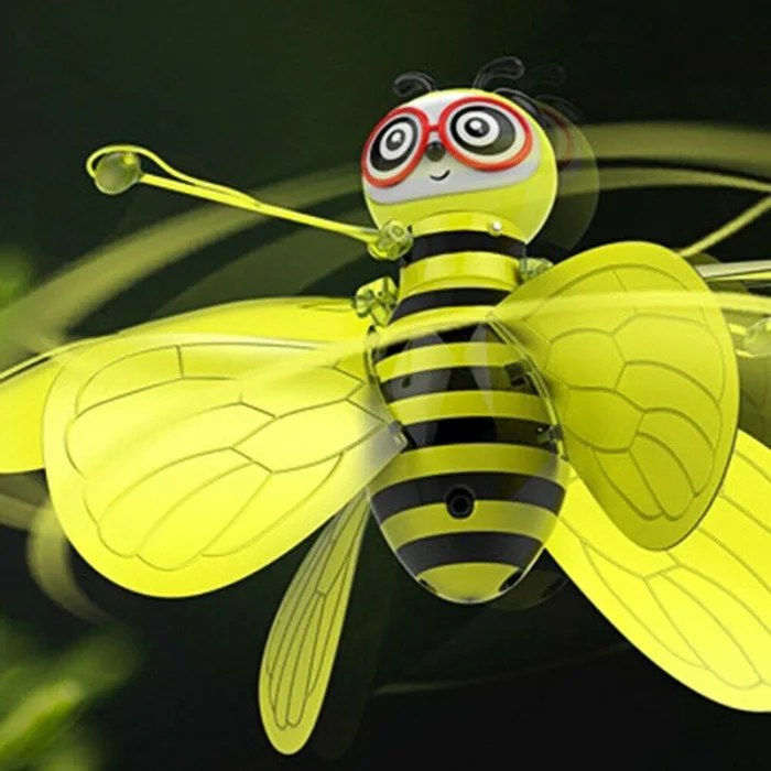 Мини летающий шар пчела самолет инфракрасный индукционный вертолет с освещением игрушка M09