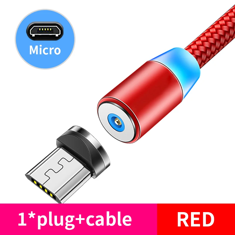 65w charger usb c Magnetic Cable lighting 2.4A Fast Charge Micro USB Cable Type C Magnet Charger 1M Braided Phone Cable for iPhone Xs Samsung Wire quick charge usb c Chargers