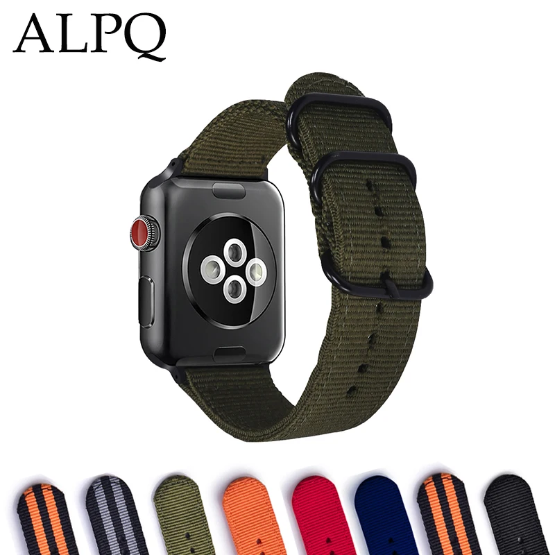 Нейлоновый ремешок для часов Apple Watch, серия 4, 40 мм, 44 мм, для iWatch 1, 2, 3, ремешок 38 мм, 42 мм, браслет на запястье, спортивный ремешок для улицы