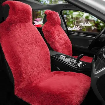 

New Universal Fur Car Front Seat Covers Nice Car Interior Accessories Winter Stylish Cushion Cover Plush Car Seat Cushion Cover