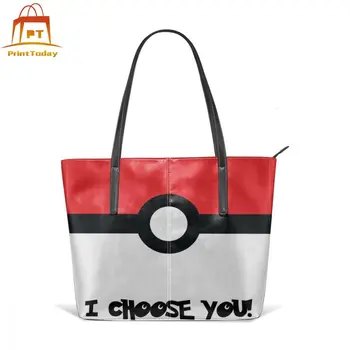 

Pokemon I Choose You Handbag I Choose You Top-handle Bags Large Capacity Trending Leather Tote Bag Schoolbag Women Handbags