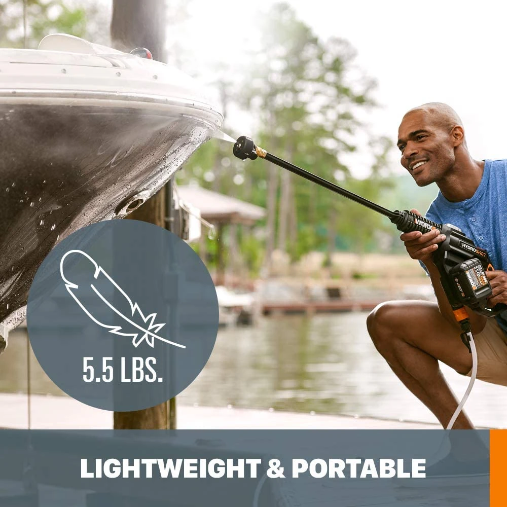Мойка для автомобиля высокого давления Worx 20 в Hydroshot WG630E.3 бесщеточная