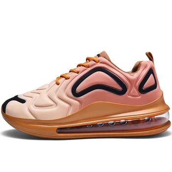 

Men & Women Unisex Air Cushioned Sole Low Top Sneakers Mesh Breathable Running Sports Walking Shoes Casual Leisure Tennis Shoes