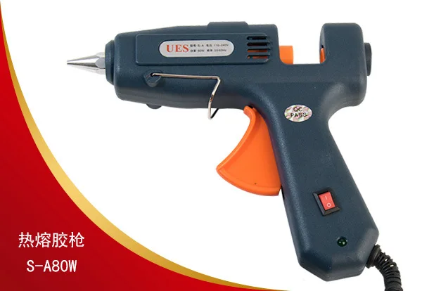

Manufacturers Direct Selling S-A80W with Switch Hot Melt Glue Gun Hot Sticky Flower with Wooden Product Glue Gun Hot Melt Glue G