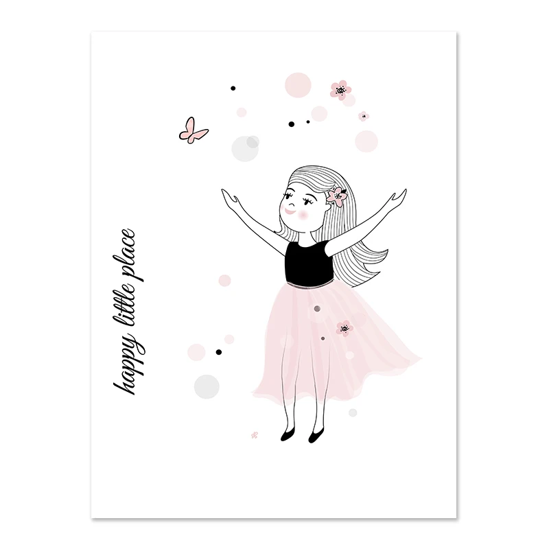 Pink-Baby-Girl-Room-Decor-Nordic-Kids-Poster-For-Children-Nursery-Wall-Art-Cartoon-Kite-Pictures (7)