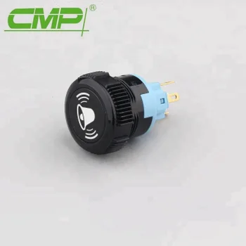 

22mm (Off)-On 12V or 24V Red LED Button Switch With Symbol