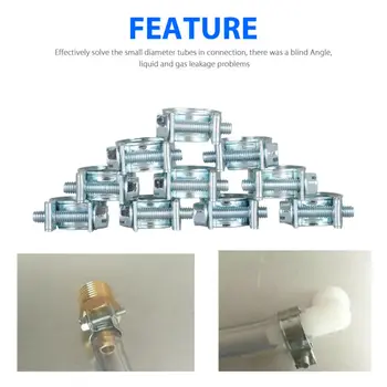 

30 Pcs 1/4 5/16 3/8inch Fuel Injection Gas Line Hose Clamps Clip Pipe Fasteners