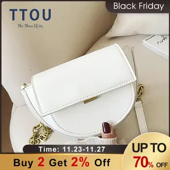 

Vintage PU Leather Crossbody Bags For Women 2020 Solid Color Shoulder Messenger Bag Luxury Handbags Designer Crossbody Bag