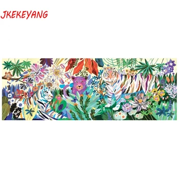 

Large size 5d DIY Diamond Painting "Watercolor tiger and leopard" Full Square/round Drill Cross Stitch Diamond Embroidery Y3500