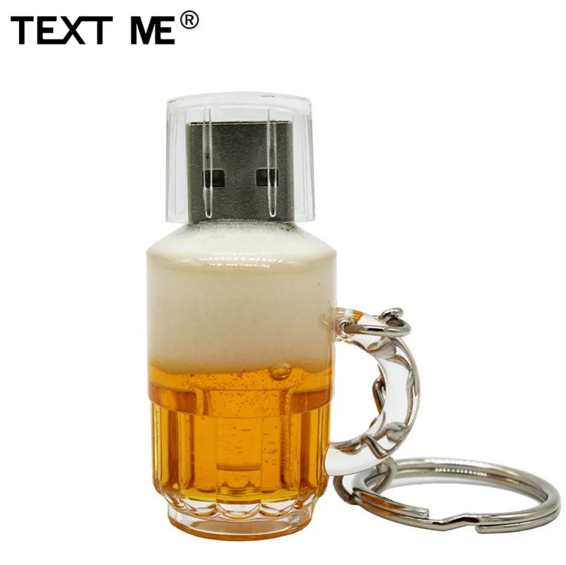 TEXT ME модная USB креативная пивная кружка 2 0 Флешка 4 ГБ 8 16 32 64 Гб карта памяти