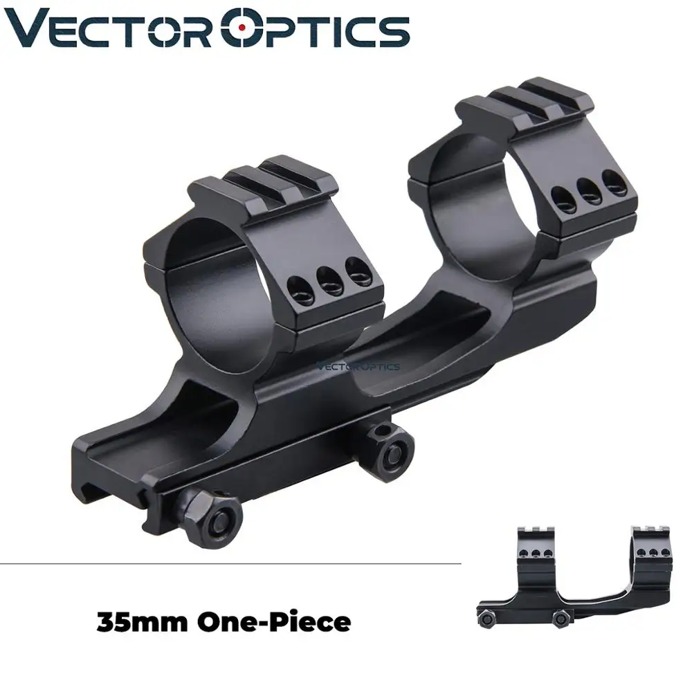 Тактическая оптика Vector Optics 35 мм цельный прицел крепление на Вивер два кольца с