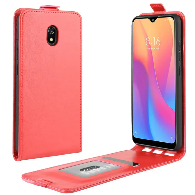 Кожаный чехол-книжка в стиле ретро для Xiaomi Redmi 8A, Xiaomi Redmi 8, 32 ГБ, 64 ГБ, кожаный чехол-книжка s coque fundas