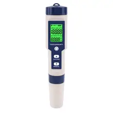 Testeur de qualité de l'eau 5 en 1, avec rétro éclairage, étanche, PH TDS EC, température de salinité, détecteur de qualité de l'eau pour Aquariums
