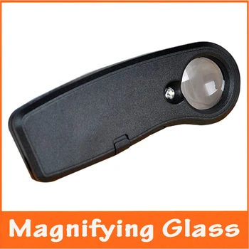 

40X Portable Antique Jewelry Appraisal Handheld Illuminated Magnifier LED Light Electronic Circuit Boards Repair Watches Loupe