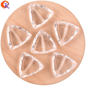 

Cordial Design 29x30mm 100Pcs Acrylic Beads/Hand Made/Triangle Shape/DIY Making/Earring Findings/Jewelry Accessories/Clear Bead
