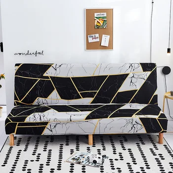 

High-quaility Sofa Cover All-wraped Spandex Elastic Stretch Armless Folding Sofa Cover Protection Pad Sofa Towel