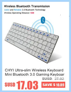 CHYI Беспроводная Клавиатура эргономичный Bluetooth компьютер микро USB перезаряжаемая игровая мини клавиатура Тонкий BT Teclado для ПК видео геймера