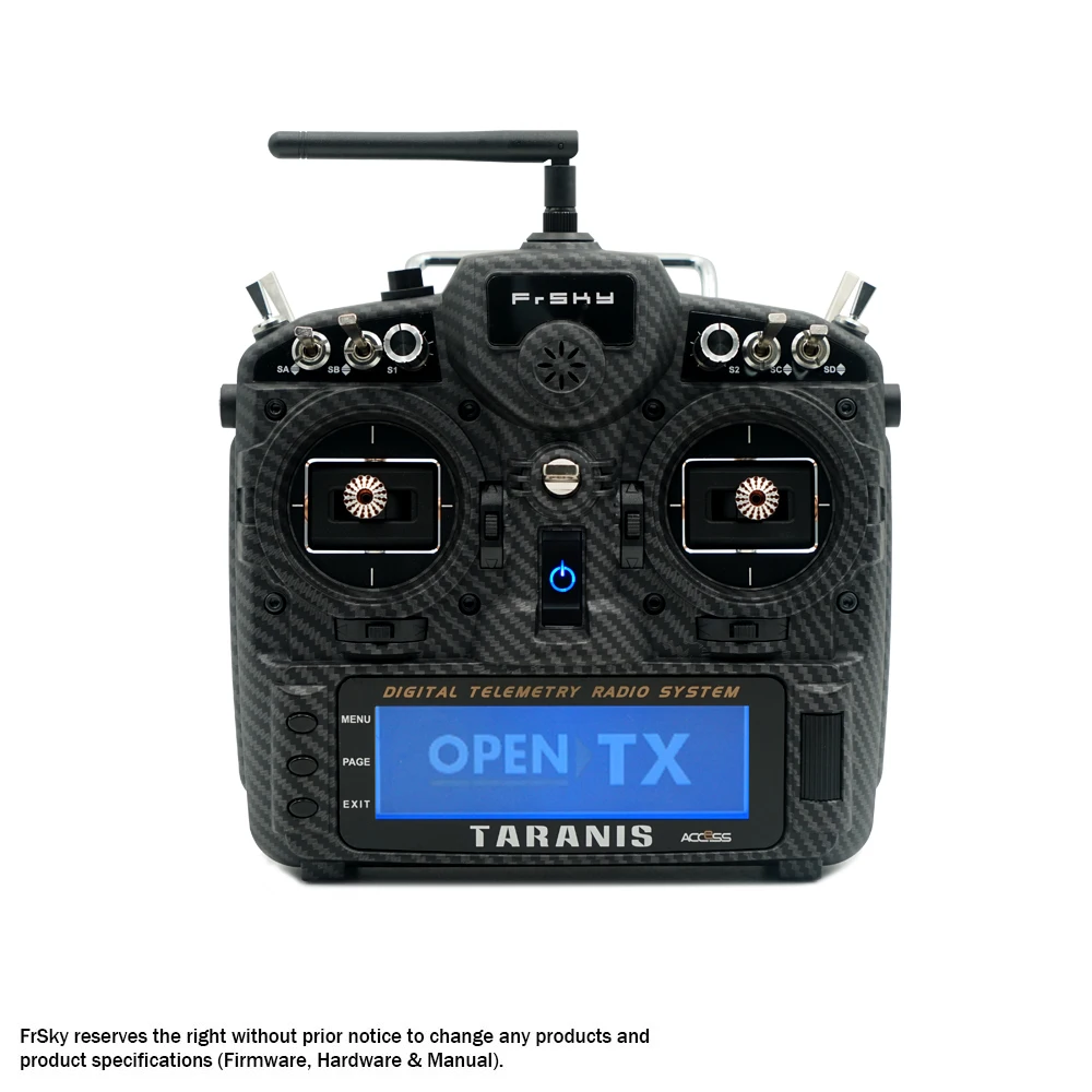 Высокое качество FrSky Taranis X9D Plus SE 2,4G 16CH передатчик специальное издание w/M9 Чехол с датчиком передачи воды для модели RC - Цвет: Carbon fiber model2