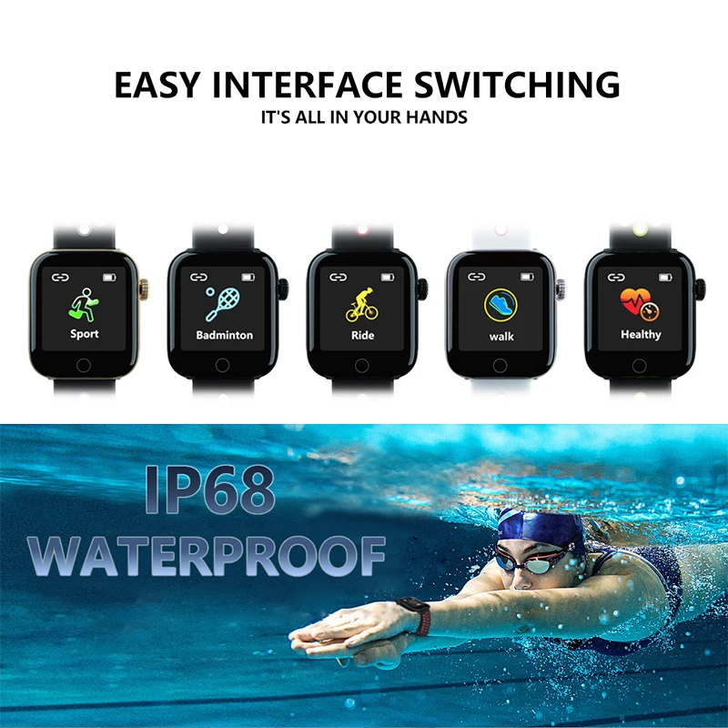 LEMFO Z7 1," женские умные часы IP68 водонепроницаемый смарт-браслет для мужчин для Apple Watch мульти-спортивный режим двойной цвет фитнес-трекер