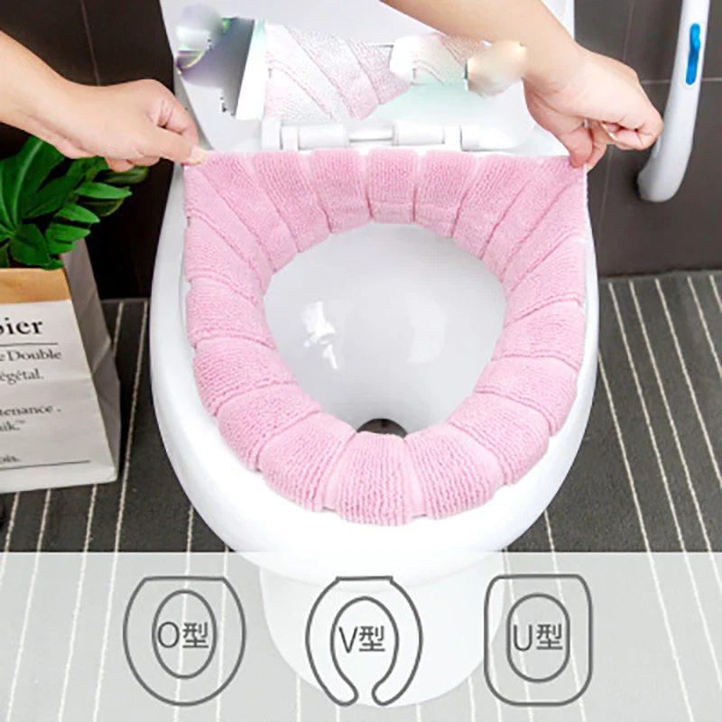 2 Pièces Coussin De Siège De Toilette Universel Chaleur Hivernale,  Pelucheux Et Lavable, Couverture De Siège De Toilette Épaissie Et  Résistante À L'eau, Mode en ligne