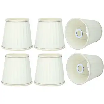 

Tree Ornaments Christmas Decoratio Christmas Pendant 6Pcs Fabrics Wall Cover Chandelier Lampshade Replacement for Home