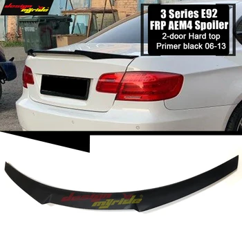 

For BMW E92 Spoiler rear trunk wings M4 Style FRP Prime black E92 M3 2 Coupe 320i 330i 328i Coupe rear trunk wings Spoiler 06-13