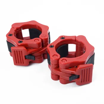 

1 Pair 2 Inch Quick Clamp Weightlifting Collar Clips Gym Training Bar Locks Set
