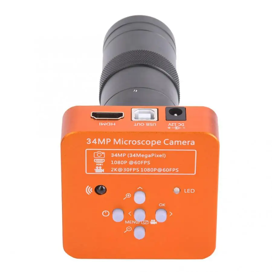 34MP микроскоп камера HDMI USB выход промышленный комплект с 100X объективом 100 240