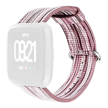 

Nylon Sport Loop Band For Fitbit Vers 2 Smart Watch With Needle Buckle Colorful Lightweight Breathable Replacement Strap