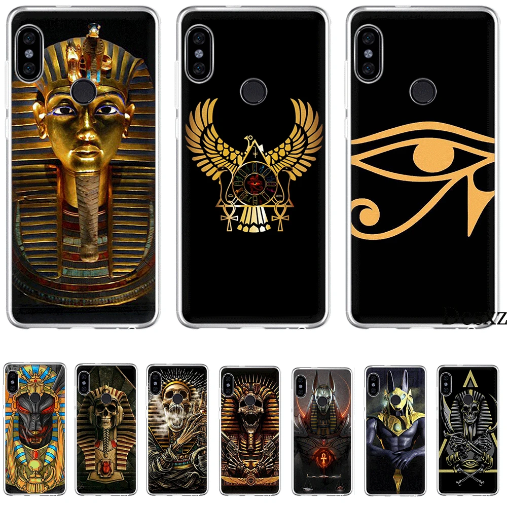 Чехол для мобильного телефона Tpu Xiaomi Redmi Note 7 8 Pro 4 4X5 5A 6 Egypt Nefertiti Anubis Ankh Shell |