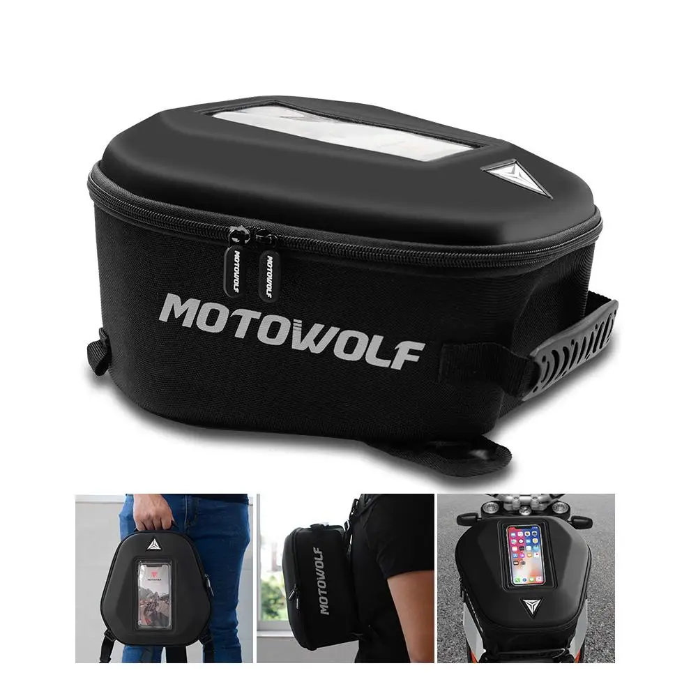 Многофункциональный мотоциклетный чехол для топливного бака, водонепроницаемый задний Чехол, прочная сумка на заднее сиденье, Байкерский