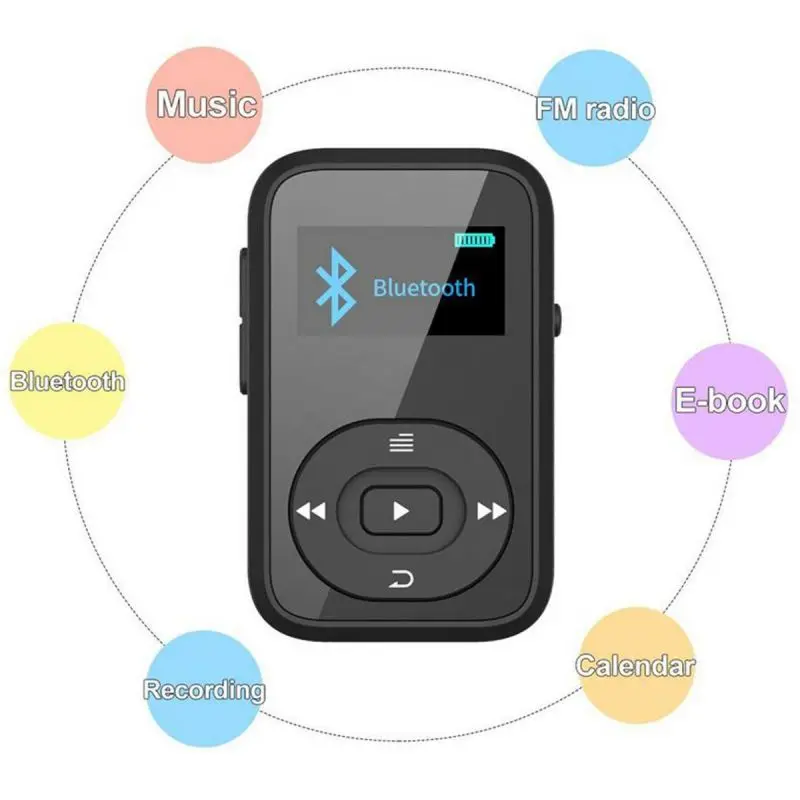 Мини MP3 Bluetooth плеер(с FM/наушники/сенсорный экран) портативный MP3 музыкальный плеер HiFi металлический аудио плеер MPS