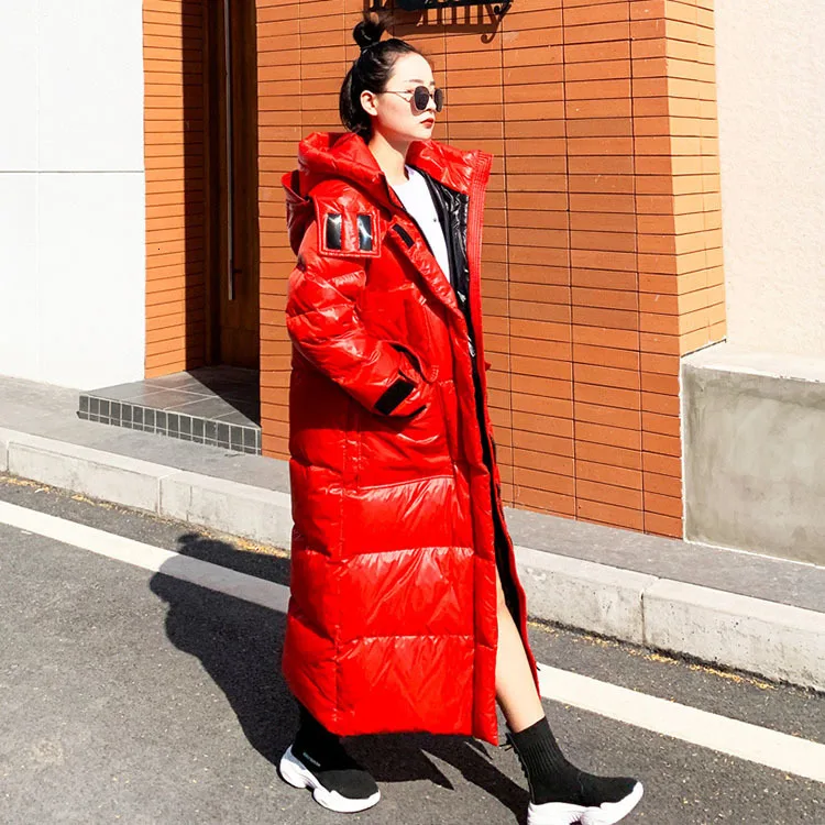 Новое зимнее женское пальто с большими карманами, Женская куртка, стильные женские пальто, длинные черные женские парки с капюшоном высокого качества MY281