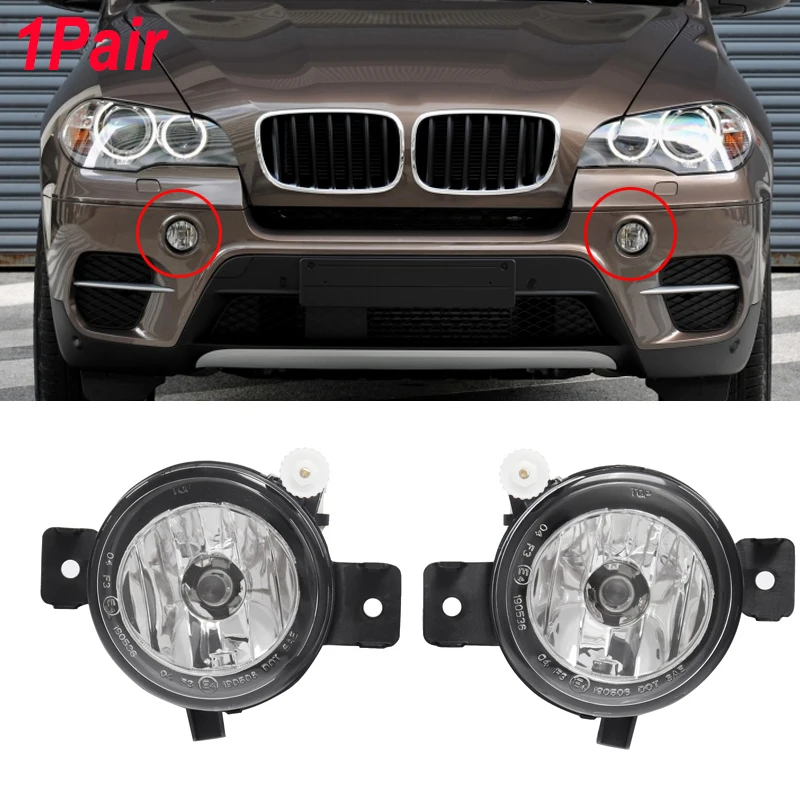 

MagicKit Pair Driving Lamp Fog Lights Left+Right with Bulbs For BMW E70 X5 with Sport Package 2011-2013 63177224643 63177224644