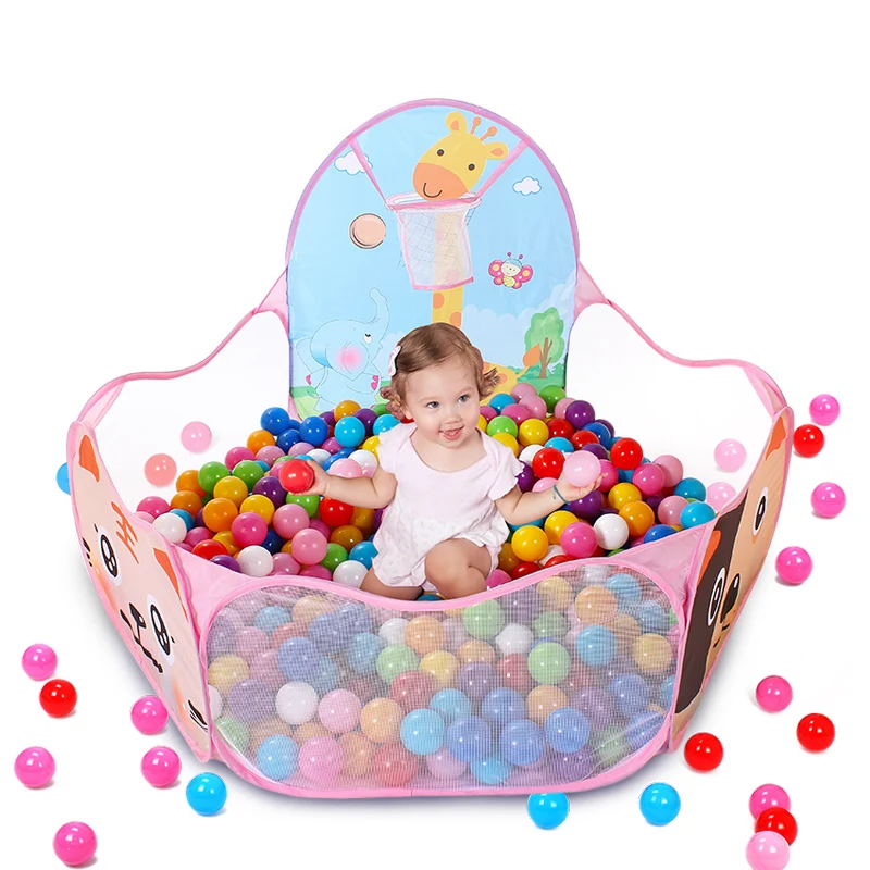 1.2M Portable Baby Playpen Ball Pool Kids Playground Balls Dry Pool with Basketball Hoop Folding Large Child Ballenbak Toys 2 1.2M Portable Baby Playpen Ball Pool Kids Playground Balls Dry Pool with Basketball Hoop Folding Large Child Ballenbak Toys 2