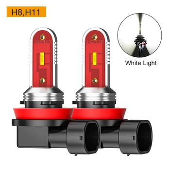 

2pcs H8 H11 9005 9006 Replacement Parts Auto Super Bright Bulbs Aluminum Driving Styling For Car Led Fog Light Daytime Running