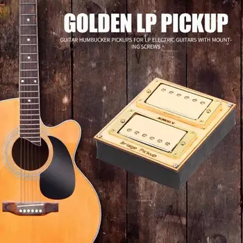 

2pcs Hot Sale Guitar Pickups Delicate Texture Pickups 5 Core LP Style Copper Adjustable Humbucker Electric Guitar Pickups
