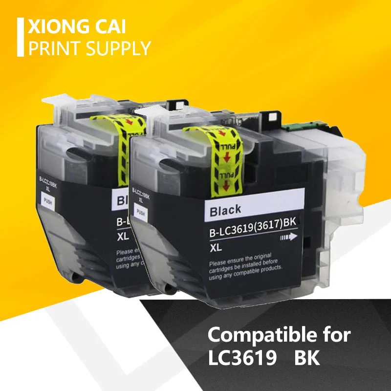 Совместимые чернильные картриджи XiongCai LC3619 для принтера brother MFC-J2330DW MFC-J2730DW XL 2 шт. |