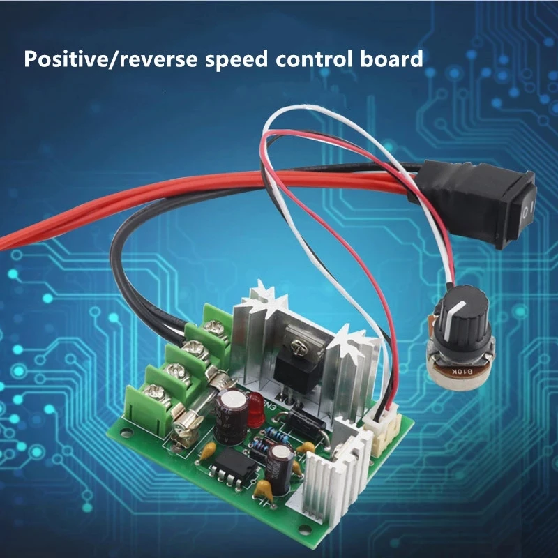 DC 12V-36V 24V 10A 120W 컨트롤러 모터 가변 속도 고정밀 정방향 및 역방향 PLC 제어 전기 드라이브 모터